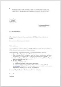 assurance habitation hors echeance courrier type