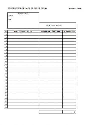 pdf bordereau remise cheques