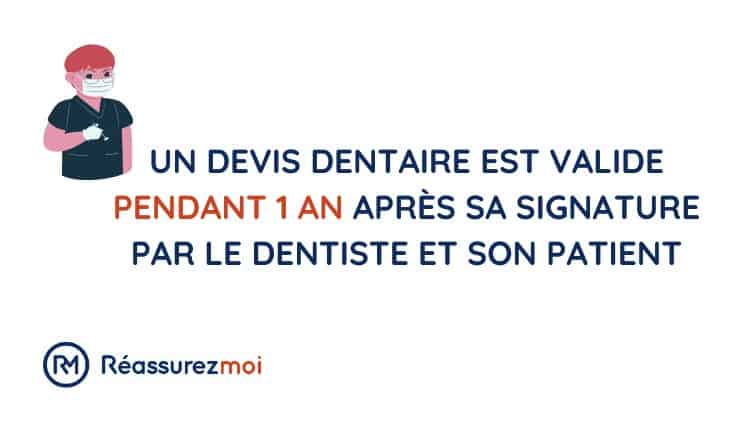 duree validite devis dentaire