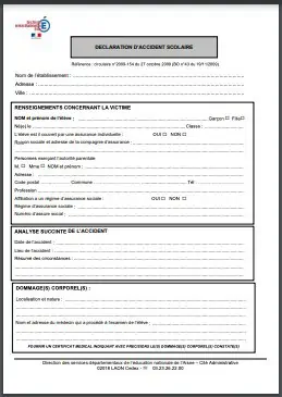 declaration accident scolaire 1