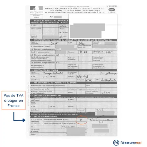 quitus fiscal voiture