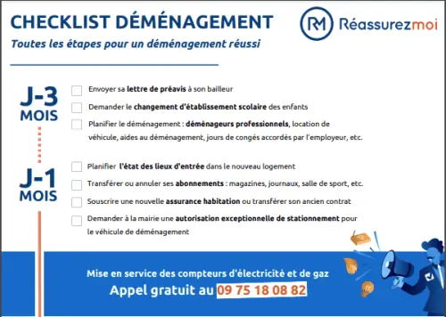 check list demenagement