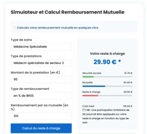 simulateur remboursement mutuelle